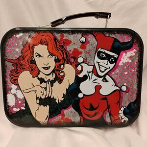 DC COMICS HARLEY QUINN LUNCHBOX SMALL RUSTING INSIDE